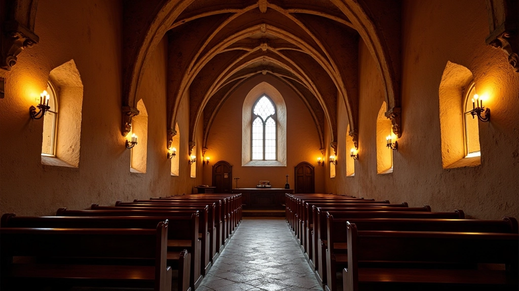 Kapel van het Begijnhof met spitsboogramen en gotische architectuur